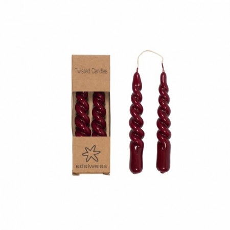 Twisted lys - lav type - 2 pk - vinrøde