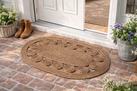 Dørmatte flettet natur