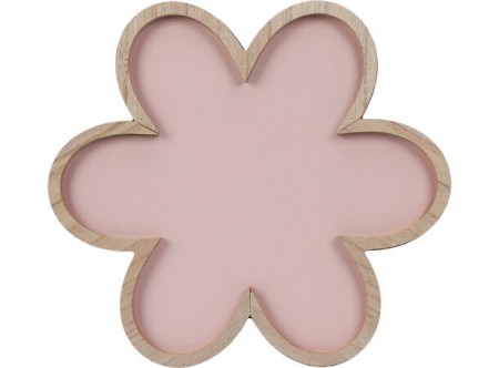 Blomsterfat rosafarge og tre