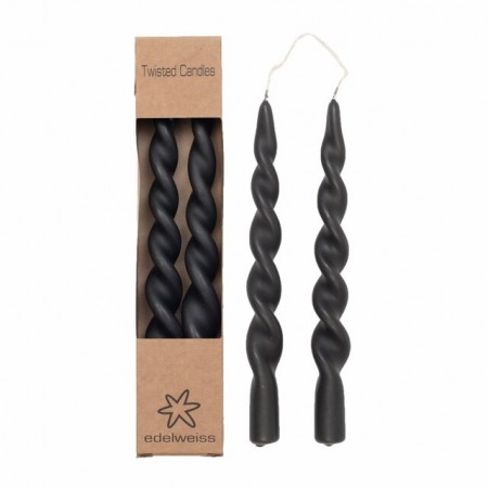 Twisted lys - høy type - 2 pk - matt sort