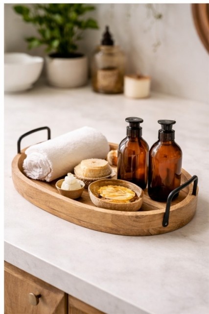 Prisen gjelder for det største fatet på bildet.