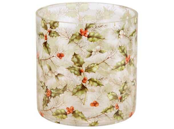 Lysglasset er 15 x 15 cm