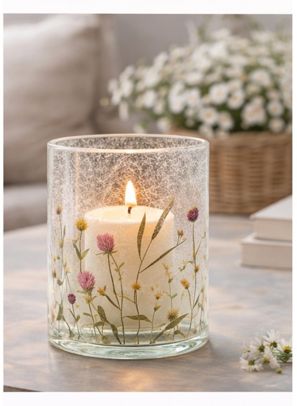 Nydelig lysglass fra Trend design, 9 x 10 cm. Fantastiske detaljer!