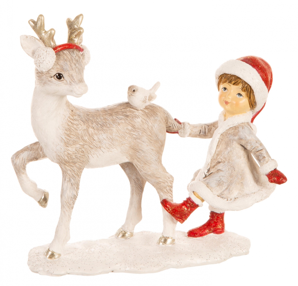 Herlig julefigur med fine detaljer! Figuren er 16 x 6 x 15 cm.
