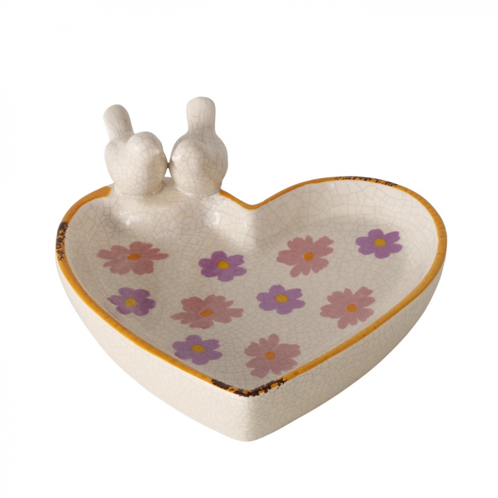 Koselig fuglebad, 20 cm bredt.