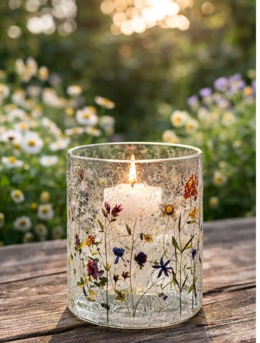 Nydelig lysglass fra Trend design, 9 x 10 cm. Fantastiske detaljer!