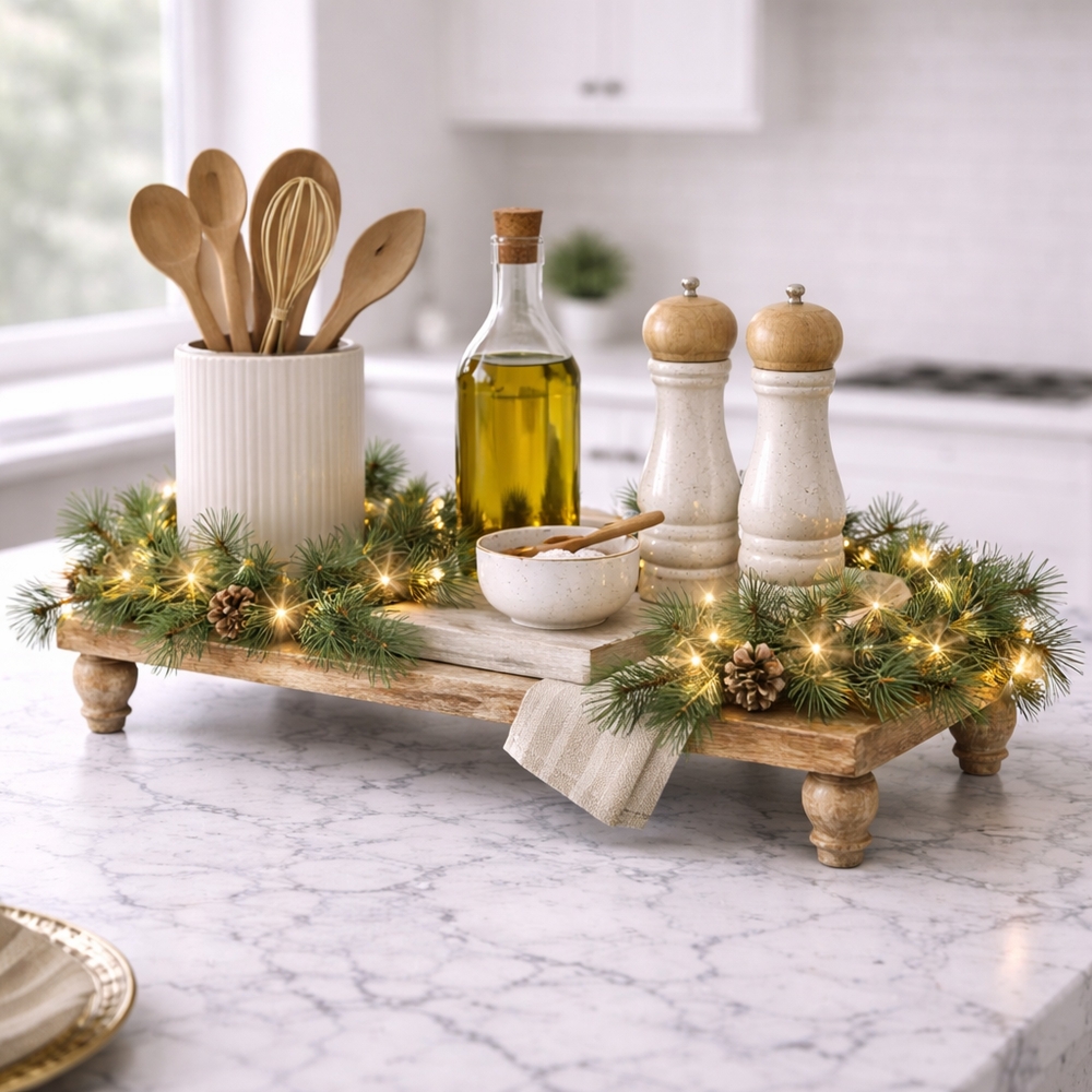 Naturtro lyslenke på 125 cm. Bruker 2 stk AA batterier.